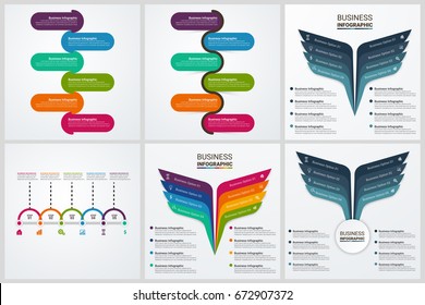 Modern Arrow Infographics Template