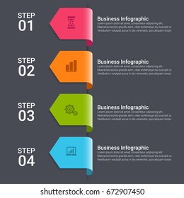 Modern Arrow Infographics Template