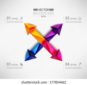 Modern Arrow Infographics Vector Design