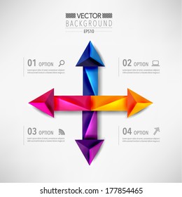 Modern Arrow Infographics Vector Design
