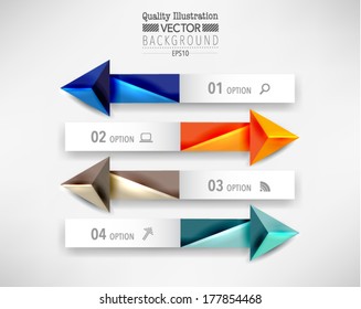 Modern Arrow Infographics Vector Design