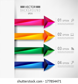 Modern Arrow Infographics Vector Design