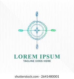 Modern arrow logo design template