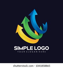 Modern Arrow Logo Icon