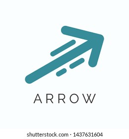 Modern arrow logo icon template