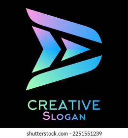 Ilustración aislada del vector del logotipo de flecha moderna. Vector de flecha de dirección para logotipo, icono, signo, símbolo, diseño o decoración. Logotipo moderno rápido o rápido para la empresa
