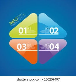 Modern arrow style step up options banner. Can be used for work flow layout, diagram, number options, web design, infographics.