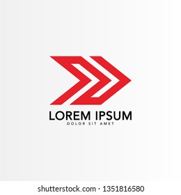 Modern arrow symbol vector logo