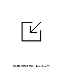 Modern arrow symbol vector logo