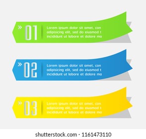 Modern Arrow Text Box Template Website Stock Vector (Royalty Free ...