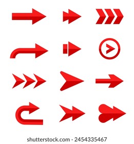 Modern arrow vector Collection. different type arrows.