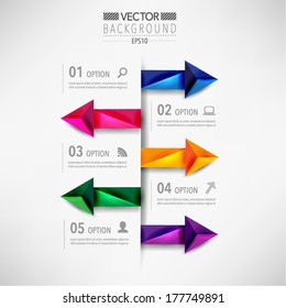 Modern Arrow Vector Infographics Design