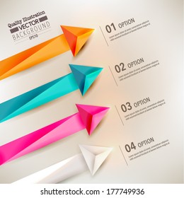 Modern Arrow Vector Infographics Design