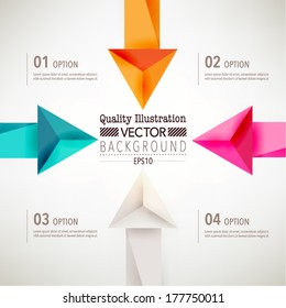 Modern Arrow Vector Infographics Design