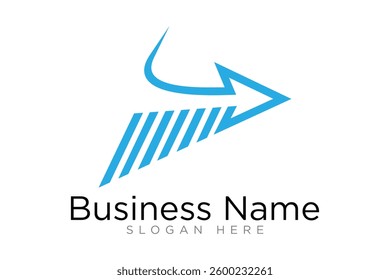 Modern Arrow Vector Logo concept, Simple Arrow logo designs concept. 