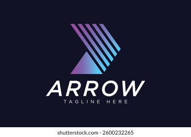 Modern Arrow Vector Logo concept, Simple Arrow logo designs concept. 