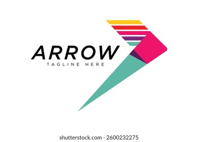 Modern Arrow Vector Logo concept, Simple Arrow logo designs concept. 