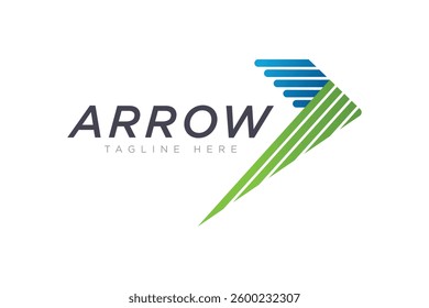 Modern Arrow Vector Logo concept, Simple Arrow logo designs concept. 