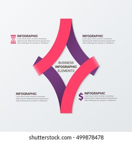 Modern arrow work time management planning infographics template. Vector illustration. can be used for workflow layout, diagram, number options, step up options, banner, web design
