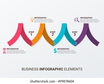 Modern arrow work time management planning infographics template. Vector illustration. can be used for workflow layout, diagram, number options, step up options, banner, web design