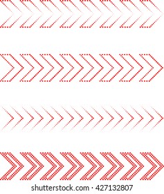 Modern Arrows Collection. Red Arrow Design. Vector