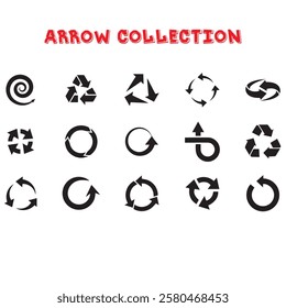 Modern arrows icon pack. perfect for linear UI designs featuring vector rotate right, up right arrow, angle double left, angle right, arrow arrows, angle double small left and more icons for mobile. 