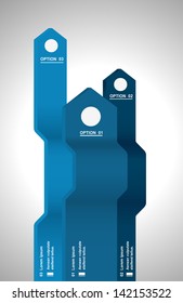 Modern arrows info-graphics banner. Vector illustration. Can be used for work flow layout, web design, business plan.