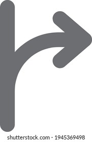 Modern arrows Vector line icon. Arrow different shapes in modern simple flat style for web design.