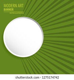 Modern art abstract banner. Vector square frame for text with blue paintbrush lines.