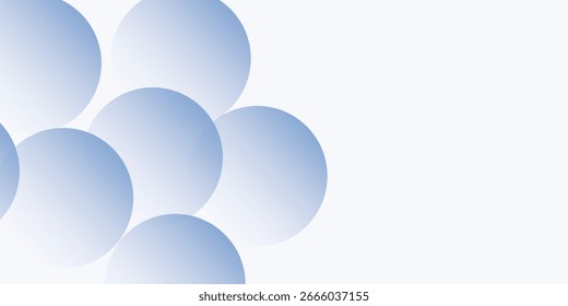 Fondo de arte simple azul abstracto de arte moderno con concepto de tecnología digital de Elementos circulares	
