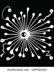 Modern art abstract decorative shape pattern design for many creative ideas