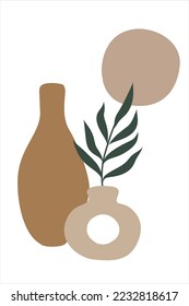 Modern art, abstraction in brown tones