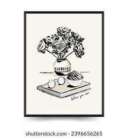 Modern Art Aesthetic influencer lifestyle Poster. Matisse Abstract Set, Aesthetic Modern, feminine, Boho Decor, Minimalist, Illustration, Poster, Postcard. Aesthetic minimalist design.