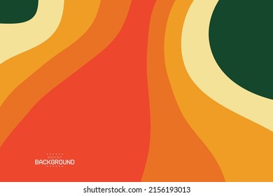 modern art background curve and stream in striped gradient yellow orange and green can be use for notebook cover website template product  label food and beverage