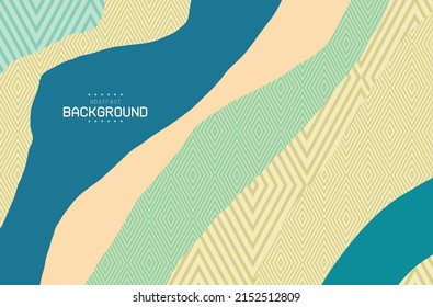 modern art background stream line liquid theme and asian art can be use for food and beverage product label technology advertisement package design vector eps.