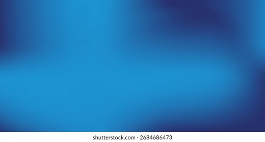 Moderne Kunst mit blauem Farbverlauf. Blauer Hintergrund. Technologie-Hintergrund einfach abstrakt