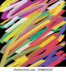 Modern art. Bright abstract background painted with paints Template Vector illustration.