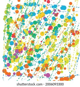 Arte moderno. Fondo abstracto brillante pintado con pinturas de la ilustración del vector de plantilla.