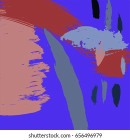 Modern art brush strokes pattern. Artistic universal background. Brush textures. Wedding, anniversary, birthday, holiday, party. Design for poster, card, invitation.