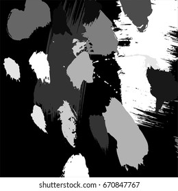 Modern art brush strokes pattern. Artistic universal background. Brush textures. Wedding, anniversary, birthday, holiday, party. Design for poster, card, invitation.