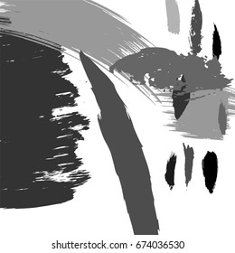 Modern art brush strokes pattern. Artistic universal background. Brush textures. Wedding, anniversary, birthday, holiday, party. Design for poster, card, invitation.