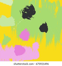 Modern art brush strokes pattern. Artistic universal background. Brush textures. Wedding, anniversary, birthday, holiday, party. Design for poster, card, invitation.