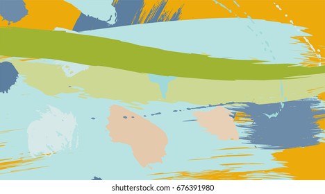 Modern art brush strokes pattern. Artistic universal background. Brush textures. Wedding, anniversary, birthday, holiday, party. Design for poster, card, invitation.