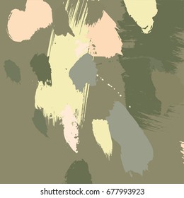 Modern art brush strokes pattern. Artistic universal background. Brush textures. Wedding, anniversary, birthday, holiday, party. Design for poster, card, invitation.