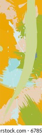 Modern art brush strokes pattern. Artistic universal background. Brush textures. Wedding, anniversary, birthday, holiday, party. Design for poster, card, invitation, business card. summer palette