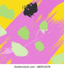 Modern art brush strokes pattern. Artistic universal background. Brush textures. Wedding, anniversary, birthday, holiday, party. Design for poster, card, invitation.