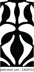 Modern art canvas stencil vector pattern shape design for creative ideas