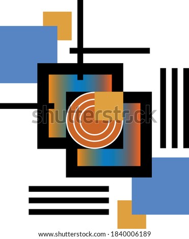 Modern art colorful abstract  background.EPS10 Illustration.