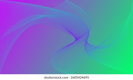 Modern Art Composition with Flowing Elements