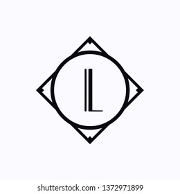 Modern art deco luxury classic monochrome minimal hipster geometric vintage vector monogram, frame , border , label for your logo badge design